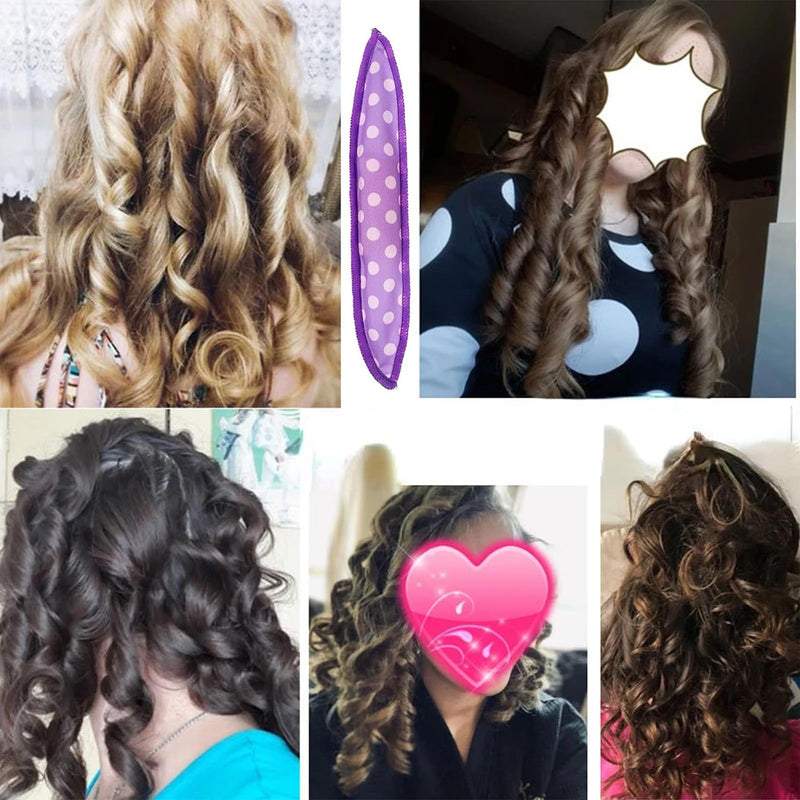 15 Pcs Heatless Curlers, Long Hair and Medium Hair Foam Rollers hair, Strength and Toughness Foam hair Rollers, Soft Pillow rollers, for Women, Curly, Hairdressing (5 Colors)