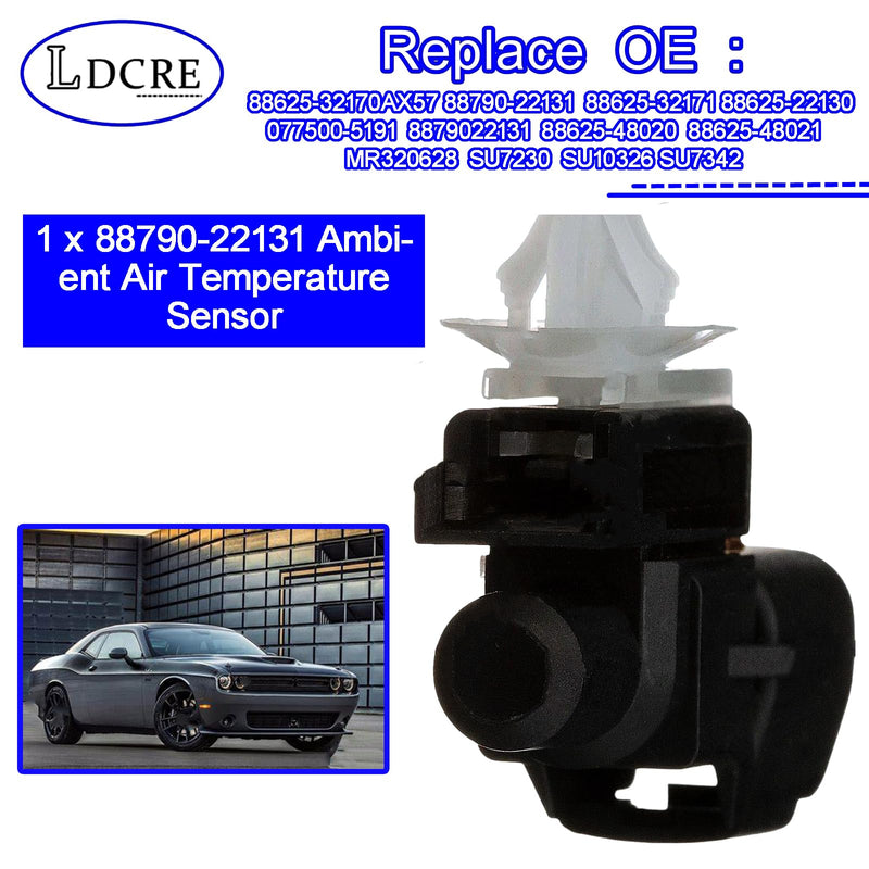 Ambient Air Temperature Sensor 88625-32170,Compatible with Toyota Camry RAV4 Corolla Prius Subaru Suzuki Dodge Jaguar,Air Temp Sensor Replace 88625-22130, 077500-5191, 8879022131
