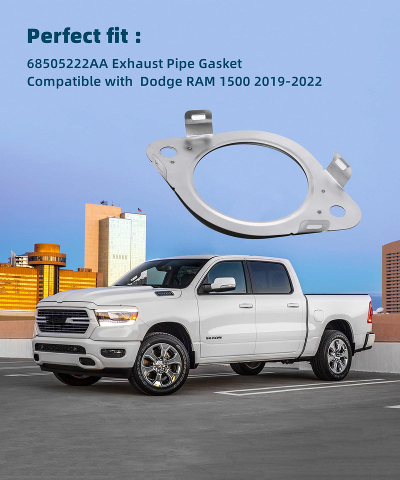 New Upgraded 68505222AA Exhaust Pipe Gasket fits for 2019 2020 2021 2022 Dodge RAM 1500