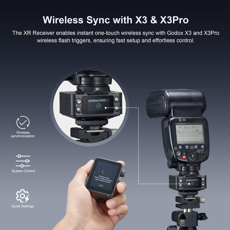 Godox XR 2.4G TTL High Speed Sync Wireless Flash Trigger,Remote Flash Receiver (for Sony)