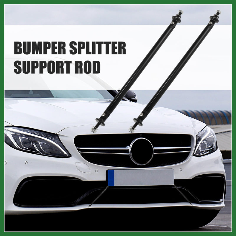 Motoforti 2pcs 200mm 7.87" Splitter Support Rods Adjustable Front Rear Bumper Lip Splitter Strut Rod Tie Support Bars Fit Most Vehicle Black Long-Lasting