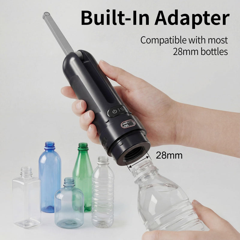 Portable Bidet for Travel, Personal Hygiene Sprayer Bottle for Women Men, Mobile Bidet Portable for Toilet,Electric Handheld High-Pressure Foldable USB-C Battery-Powered (Black) Black