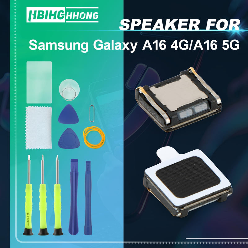 Speaker for Samsung Galaxy A16 Ear Up Front Speaker Replacement for Samsung A16 4G/5G A166B A165F Earpiece Speaker Audio Voice with Repair Tool