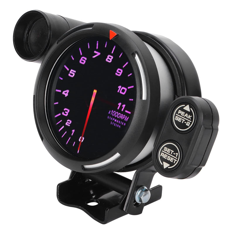 RPM Tacho Gauge,3.15in 80mm Car Tachometer RPM Gauge Meter 7 Color Highly Sensitive Automobile Instrument