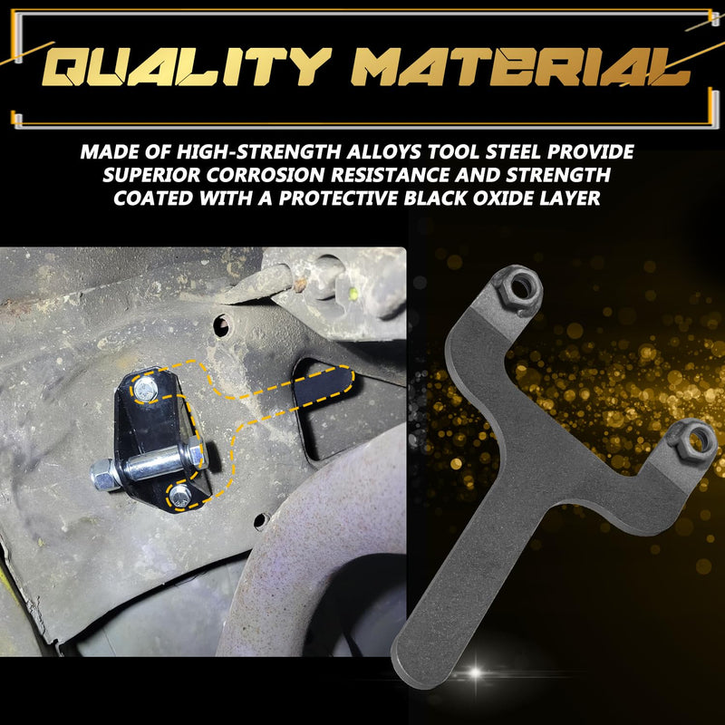 Rear Bar Pin Flag Nut Kits for Jeep Cherokee XJ, Rear Bar Pin Shock Mounts Repair Kit, Compatible with 1984~2001 Jeep Cherokee XJ 1082 4WD 2WD