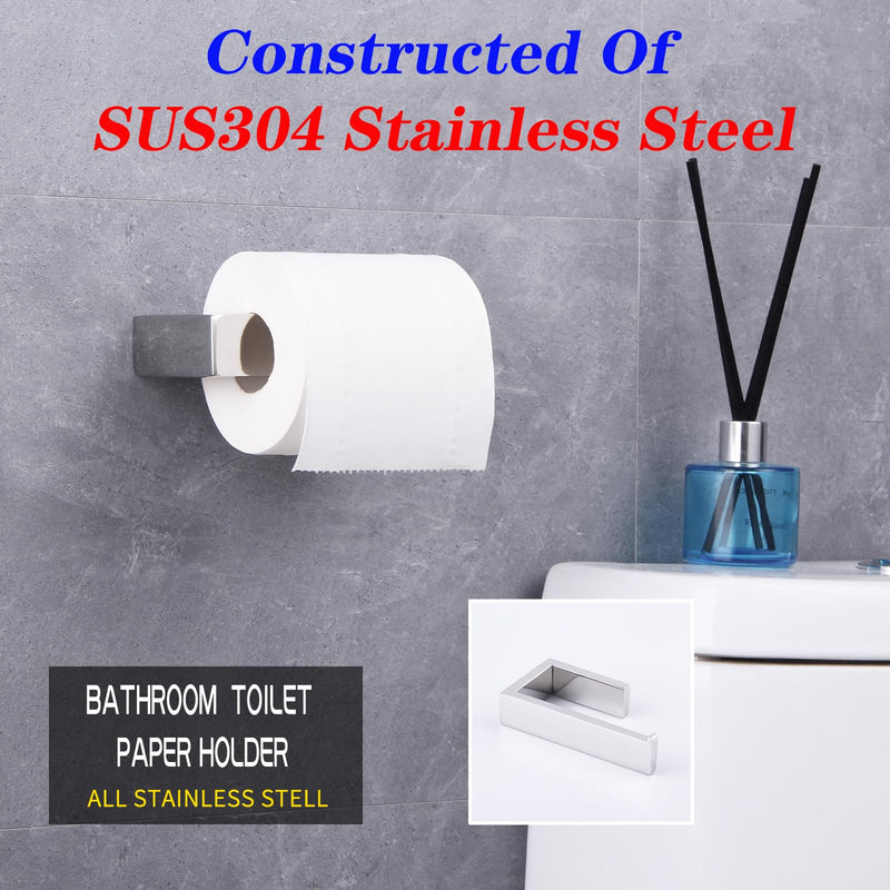GERZWY Polished Stainless Steel Toilet Paper Holder Paper Towel Dispenser Tissue Roll Hanger Wall Mounted HG1718-JG