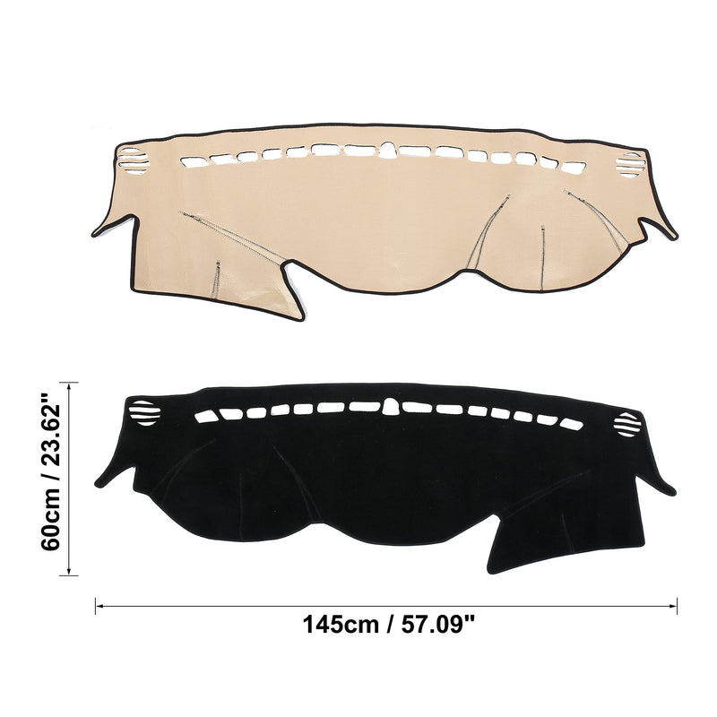 X AUTOHAUX Car Dashboard Cover for Hyundai Sonata 2011 2012 2013 2014 Nonslip Dash Carpet Dash Guard Black