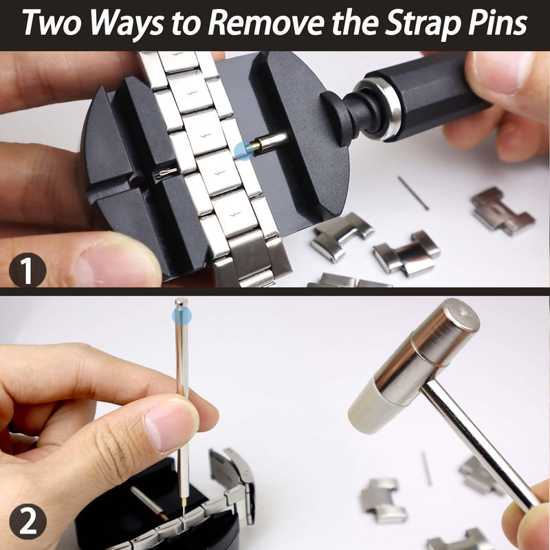 Watch Repair Kit, GLDCAPA Watch Press Tool Set, Watch Battery Replacement Tool Kit, Watch Link Removal Kit, Watch Case Opener, Watch Band Replacement Tool, Watch Repair Screwdriver, Tweezers