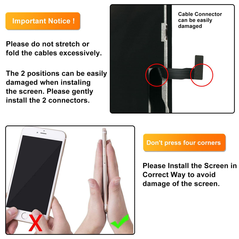 LL TRADER Screen Replacement for iPhone 13 Pro Max 6.7" LCD Retina FHD Display COF Touch Screen Digitizer with Repair Tool Kits, Waterproof Tape, Screen Protector (Truetone programable) new for USA 6.7" for 13 PRO MAX
