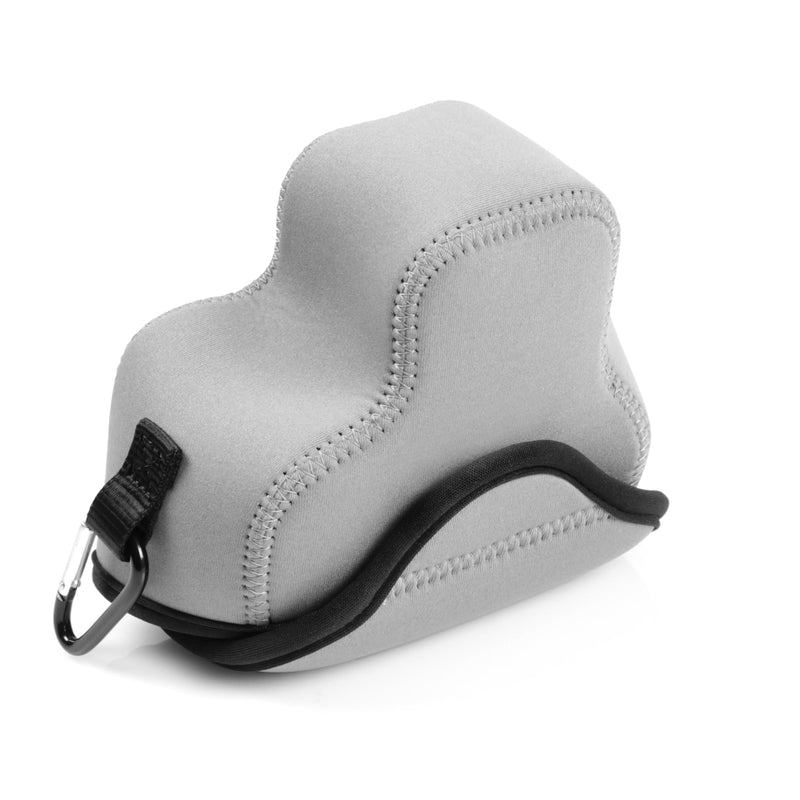 MegaGear Neoprene Camera Case for Canon EOS R100 (18-45mm)- Stylish and Protective Digital Photography Bag - Gray