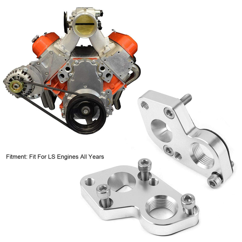 EVGATSAUTO Electric Adapter, Electric Adapter Plates Converts BBC Pump to LS Engine Replacement For LS Engines All Yearsc