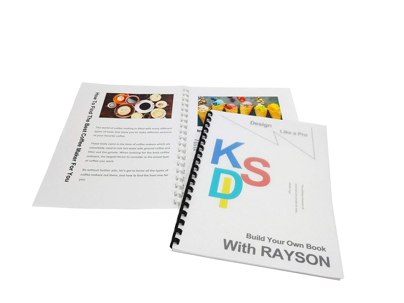 Rayson CR1912M-100 Plastic Binding Combs 1/2in. 19-Ring, 90-Sheet Capacity, Colorful Comb Binding Spines, Max. Binding Letter Size Paper, Box of 100 1/2" Letter - Available in 7 Vibrant Colors