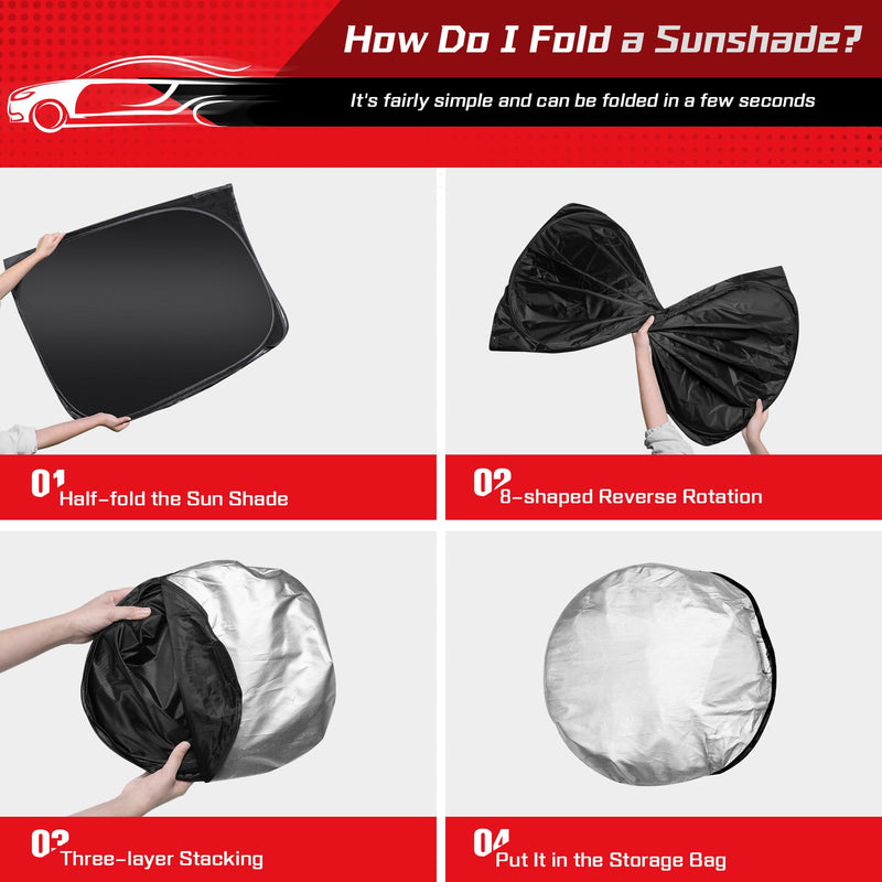 ARISMOTOR Windshield Sun Shade for Mazda CX-50 2023-2025 2026, Custom Fit Foldable Front Window Sunshade Sun Visor Protector, Block UV Rays Keep Your Car Cooler for Mazda CX-50 2023-2026