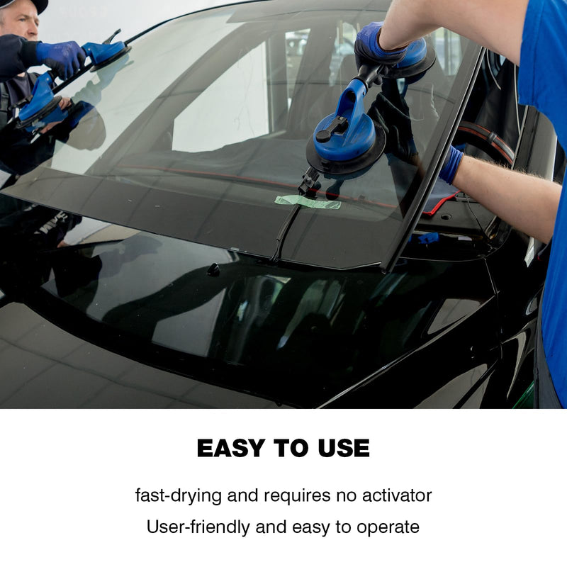 Single Step Primer for Windshield Replacement - Automotive Primer with Daubers - Adhesion Promoter Automotive - Windshield Urethane Adhesive, UV Resistant, High Performance Adhesion - Black - 50 mL / 1.7 fl oz 1.7 Fl Oz (Pack of 1)