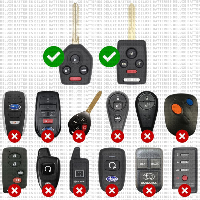 Key Fob Replacement Batteries for Subaru Traditional Key (Outback Forester Crosstrek Impreza Legacy WRX Ascent Tribeca) Remote Key CR1620 (Pack of 2) (Check Fitment Guide)