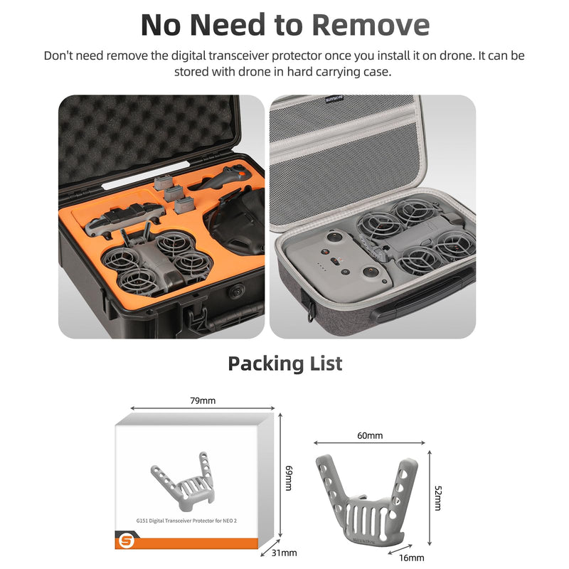 Protective Cover for DJI NEO 2 Transceiver Antenna | Anti-collision Anti-fall Digital Transceiver Guard Case for DJI Neo 2 Accessories