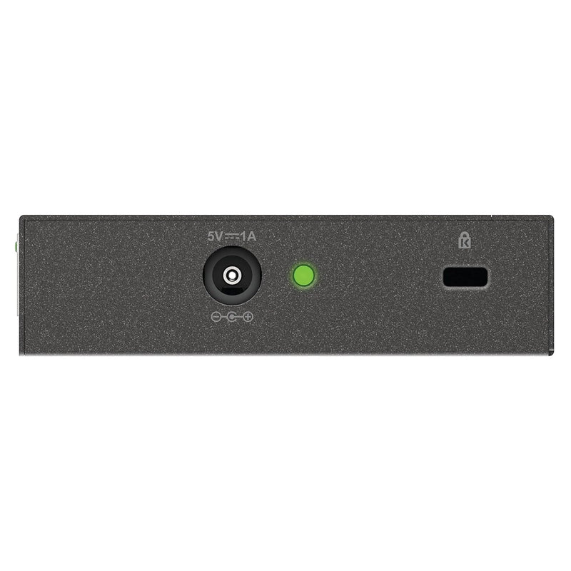 D-Link Ethernet Switch, 5 Port Gigabit Unmanaged Metal Desktop Plug and Play Compact (DGS-105),Black 5-Port Switch