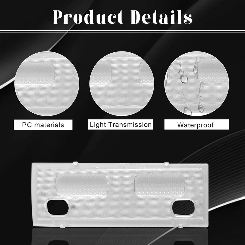Clear Lens Interior Overhead Console Dome Light - Ceiling Cab Dome Lights Cover, Reading lamp Compatible with 07-13 Cadilac Escalade Avalanche Chevy Silverado GMC Sierra Yukon 15911049