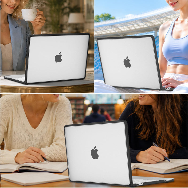MOSISO Compatible with MacBook Neo Case 13 inch 2026 A3404 A18 Pro Chip | Reinforced Anti-Crack Matte Finish Seamlessly Closes Scratch & Fingerprint Protective Hard Shell with TPU Bumper, Black