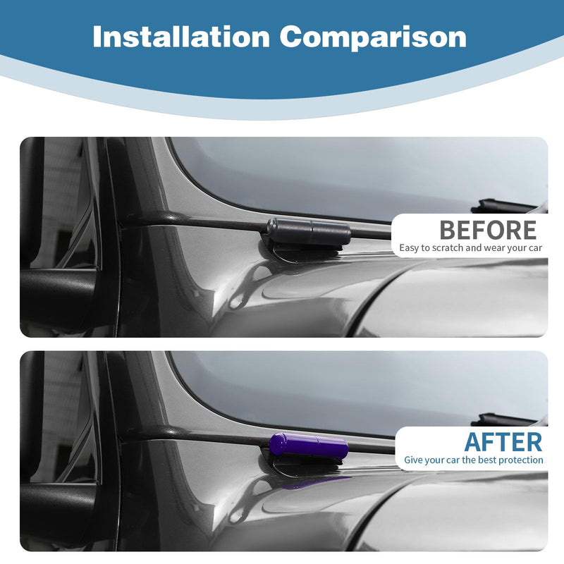 for Jeep JL Windshield Hinge Trim Cover for Jeep Wrangler JL JLU Gladiator JT 2018-Present Purple Exterior Accessories 2pcs