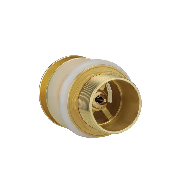 Brass Freestanding Tub Drain, Pop Up Freestanding Tub Drain Plug, Fits Most Freestanding Tub Drain Kits (Brushed Gold) Brushed Gold