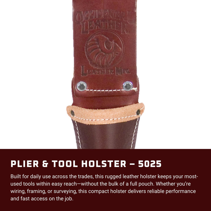 Occidental Leather Plier & Tool Holster - Multi-Tool Compatibility - Open-Bottom Design - Compact - Made in USA