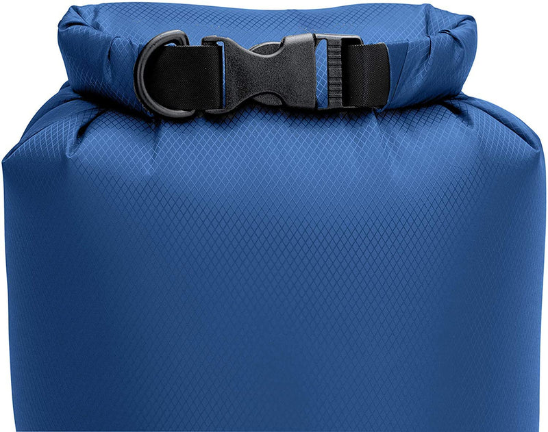 Wise Owl Outfitters Waterproof Dry Bag 3-Pack – Lightweight & Airtight 5L/10L/20L Small & Large Dry Bags for Kayaking, Beach, Travel, Boating, Hiking Blue