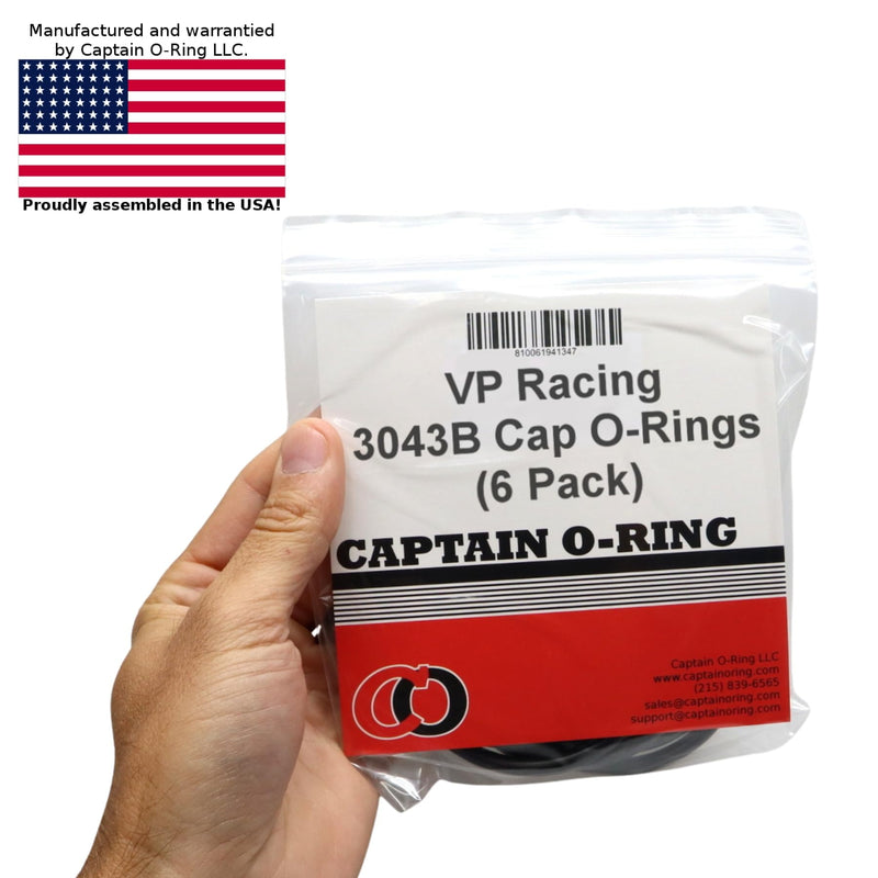Captain O-Ring – Replacement 3043B O-Rings for VP Racing Fuels 3042 Gas Can/Utility Jug Caps (6 Pack)