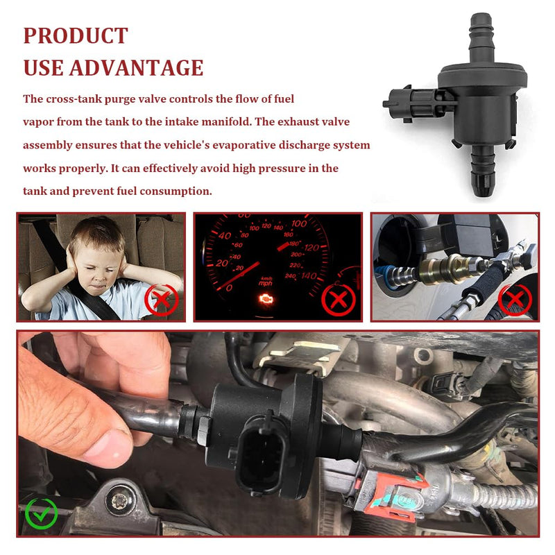 0280142500 Vapor Canister Purge Valve For Fiesta 2014-2019,For 2013-2018 Ford Escape,System Vacuum Valve Purge Solenoid For Ford Focus 2013-2018, 2015-2018 Lincoln MKC BV61-9G866-AA
