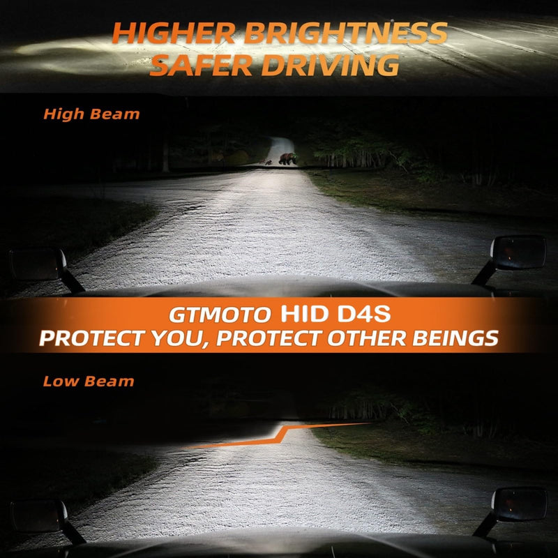 for 2010 2011 2012 2013 2014 2015 Lexus RX350 RX450H Headlights HID Low Beam with D4S Xenon Bulb Only, IS ES GS RX 350 35W AFS Headlamp 9098120024, 6000K Bright White D4SC1 Dipped Light, 2-Pack