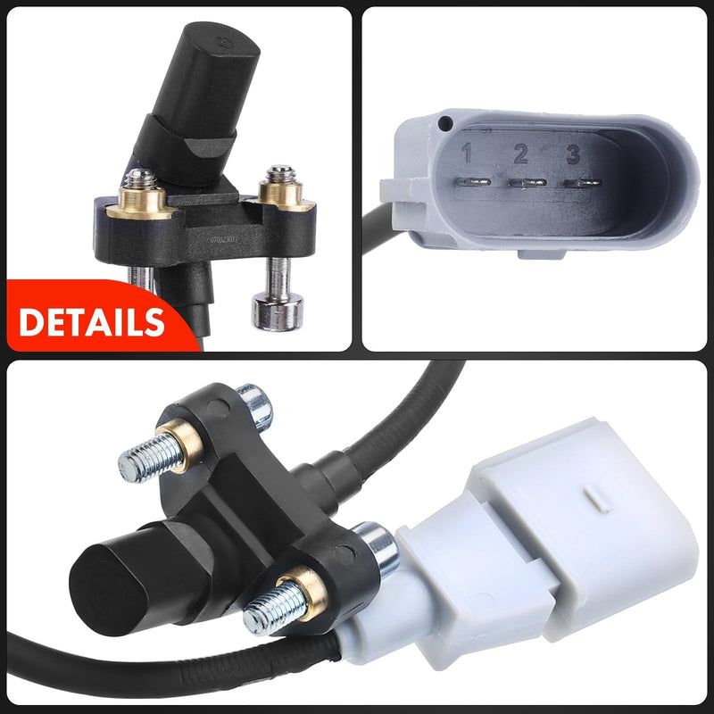 A-Premium Engine Crankshaft Position Sensor Compatible with Volkswagen Beetle 06-10 12-14, Bora 06-09, Golf 10-14, Jetta 05-14, Passat 12-14, Rabbit 06-09, L5 2.5L, Replace# 07K906433B