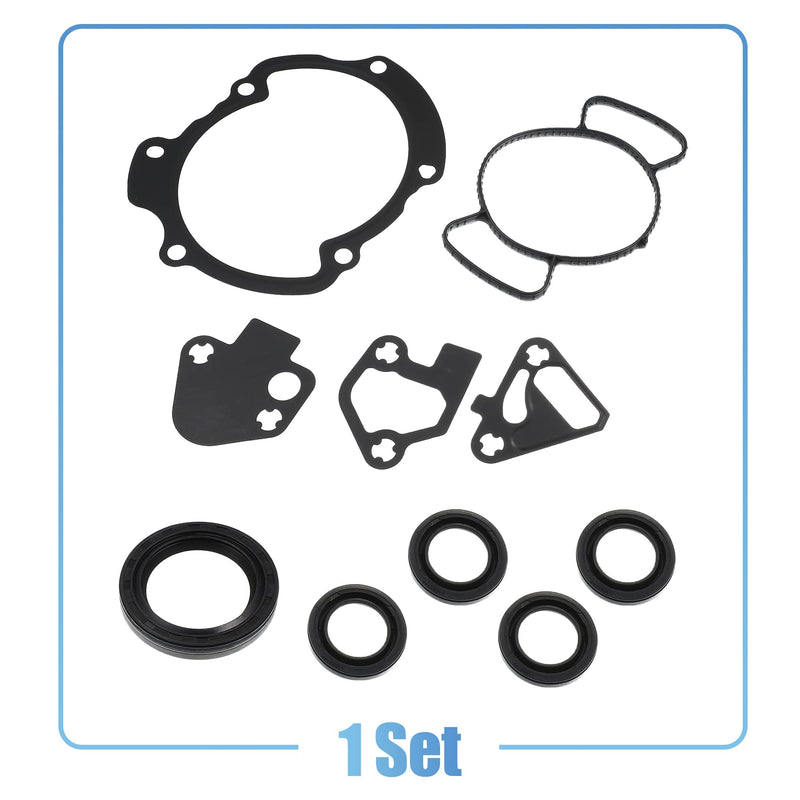 X AUTOHAUX Timing Cover Gasket and Seal Set 67828 448924 for Chevy Equinox 3.0L 2010-2012 for GMC Acadia 3.6L 2007-2016 Rubber Stainless Steel