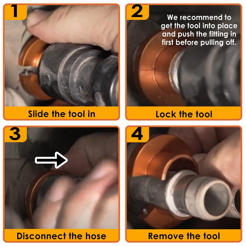 39190 Heater Hose Quick Disconnect Tool Fit for GM Vehicles 3/4'' Heater Lines