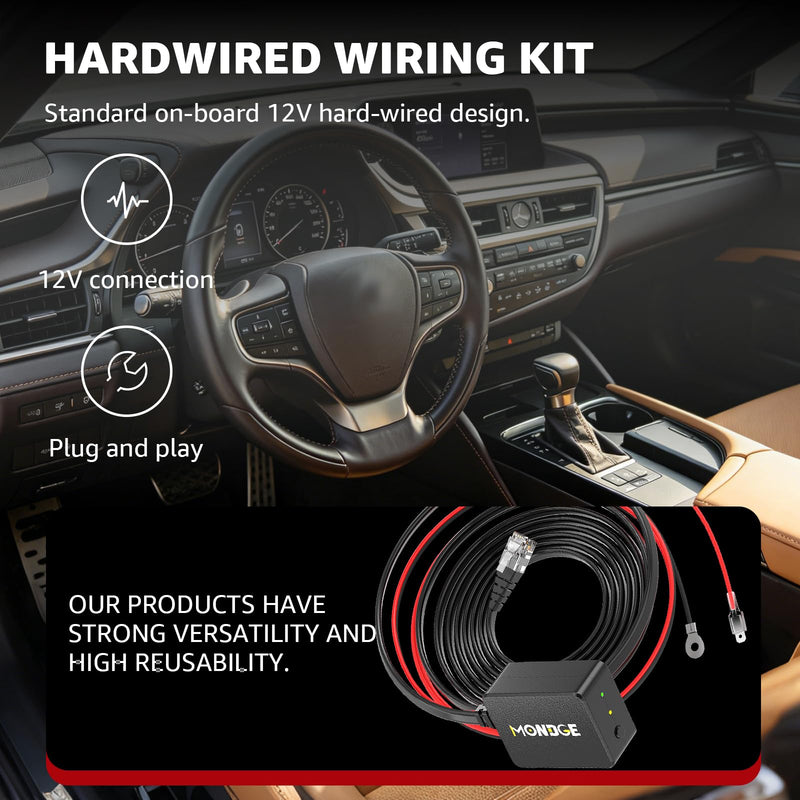 Smart Hardwire Kit Compatible with Uniden RDA-HDWKT Radar Detectors | Smart Direct Wire Cord with Mute/Mark Button & LED Alerts for R8w, R8, R7, R4w, R4, R3, R1, DFR9, DFR8, DFR7, DFR6