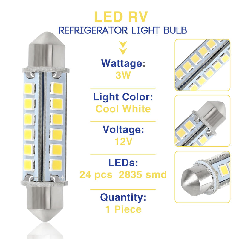 200729000P RV Refrigerator 12V LED Light Bulb for Dometic RM2662 RM2652 RM3762 RM1350M RM1350IM RM2620 RM2820 Also Fit for Norcold N611 N621 Series RV Refrigerators