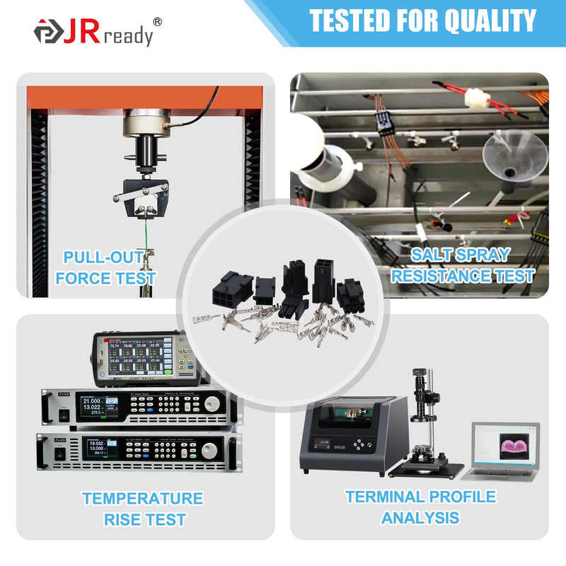 JRready Molex Micro-fit 3.0 Connector Kit 2 4 6 Circults MX3.0 Power Plug Receptacle 43020 Series 20-24AWG Wire Crimp Terminals 43031 Series Pins Sockets Connectors 3.0mm Pitch 196Pcs ST6516 2 4 6 Pin
