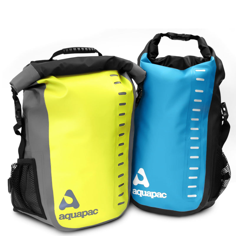 Aquapac Heavyweight 28L Waterproof Toccoa Backpack, UK Made, Travel Essential, 5 Year Warranty, Hiking, Mountain Biking Acid Green
