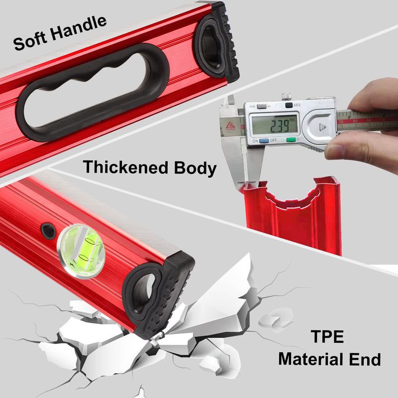 24 inch Digital Magnetic Level, Digital Smart Torpedo Level Tool ElectronicLevel Tool and Protractor - Master Precision - IP54 Dustproof and Waterproof with Carrying Bag LEVEL-D-19A