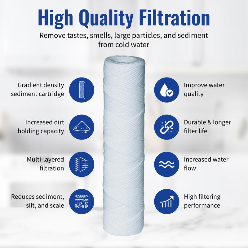 Compatible Campbell 1SS-30 5 Micron Sediment Filters 5 Pack by Complete Filtration Services (CFS)