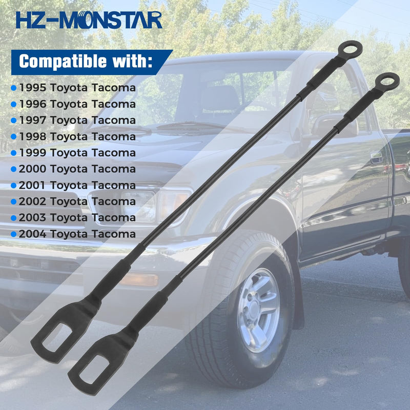 Tailgate Support Cable Set, Pair of Tailgate Straps, Pair Rear Tailgate Cables Lift Gate Support Straps Pickup Compatible with 1995-2004 Toyota Tacoma 65770-04030 6577004030 38531