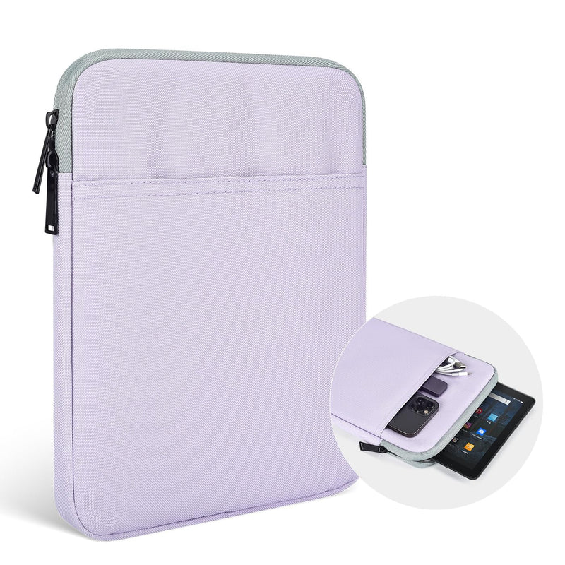 8" Tablet Sleeve for 2023 Lenovo Tab M9 9"/Tab M8 8",Amazon Kindle Fire 8/8 Plus 8" & Samsung Galaxy Tab A7 Lite 8.7"/Tab A 8.0" & iPad mini 6 8.3"/mini 5 4 3 2 1 7.9" Carrying Bag Case(Purple) 8 Inch Purple