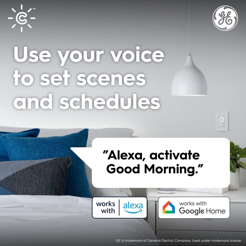 GE CYNC A19 Smart LED Light Bulbs, Soft White, Bluetooth and WiFi Light Bulbs, 60W Equivalent, Work with Amazon Alexa and Google Home (4 Pack) 4 Pack