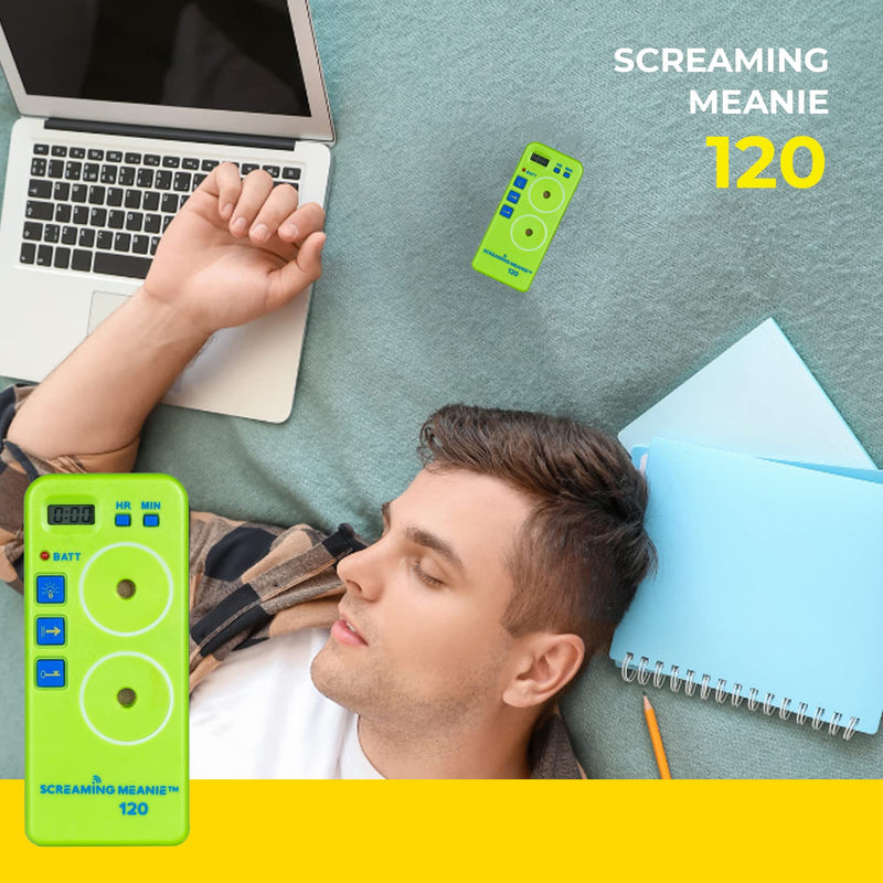 Screaming Meanie TZ-120 Extremely Loud Alarm Timer, Multi-Purpose Timer with 2 Sound Levels Perfect for Heavy Sleepers, Truckers, or Travelers (9v Battery Included) - Green