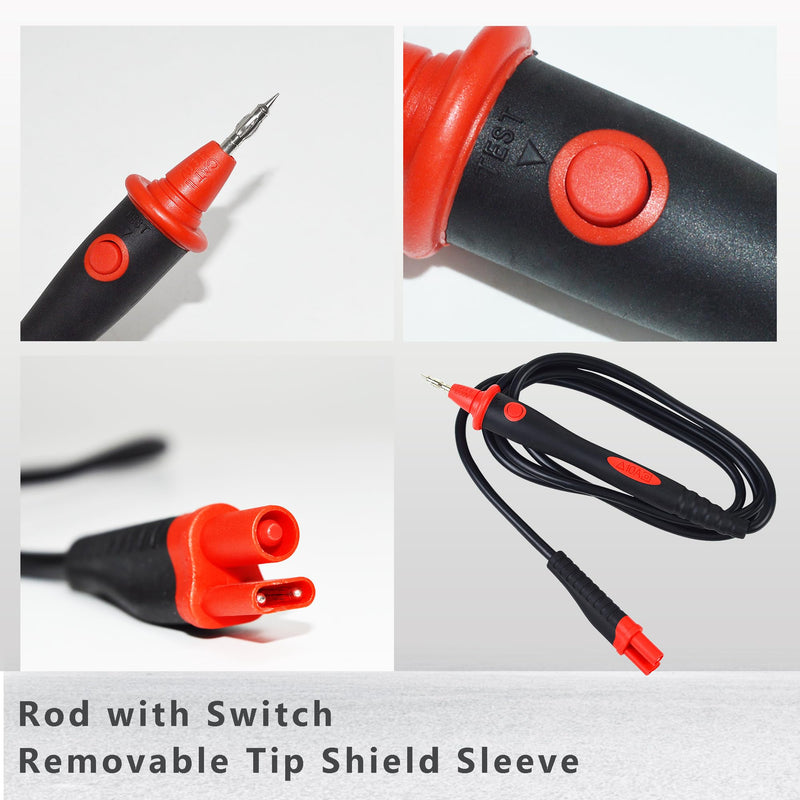 ZIBOO ZB165X Remote Control Probe with Test Button Use for Megohmmeter Insulation Resistance Tester, Insulation Multimeter,Compatible with FLUKE 1503 1507 1587 1577 TP165X