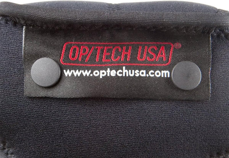 OP/TECH USA Soft Pouch – Compact digital camera case, lightweight accessories pouch, sleek neoprene sleeve for DSLR, perfect for backpacks & travel – durable protection in style D-SLR Tele| Black