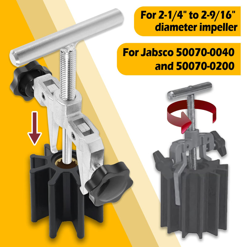 660040-1 Impeller Puller Tool for 2-1/4" to 2-9/16" Marine Impeller Pull for Jabsco Impellers