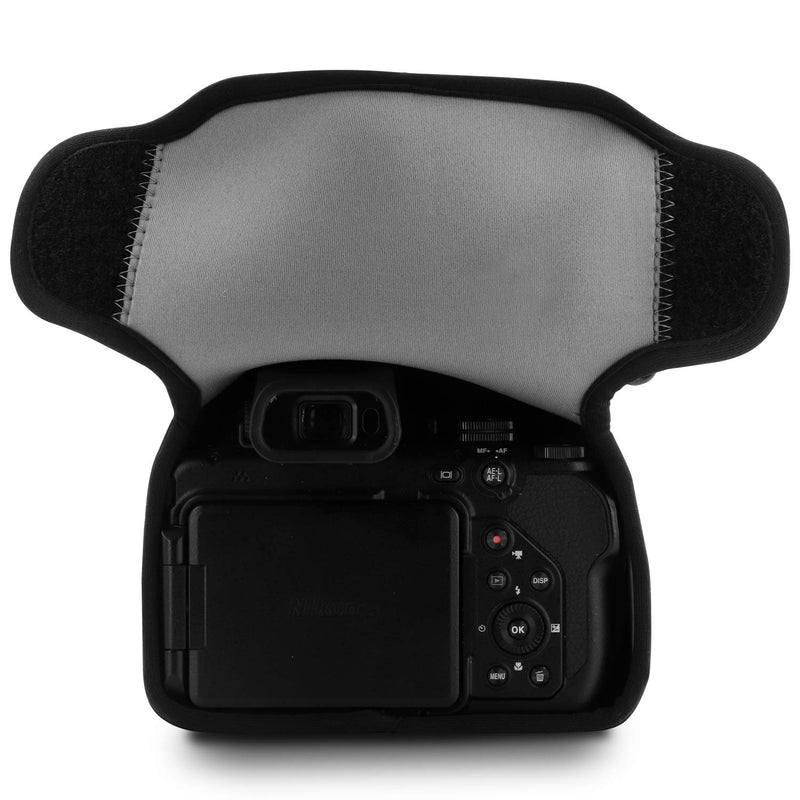 MegaGear MG1532 Nikon Coolpix P1000 Ultra Light Neoprene Camera Case - Gray, Compact