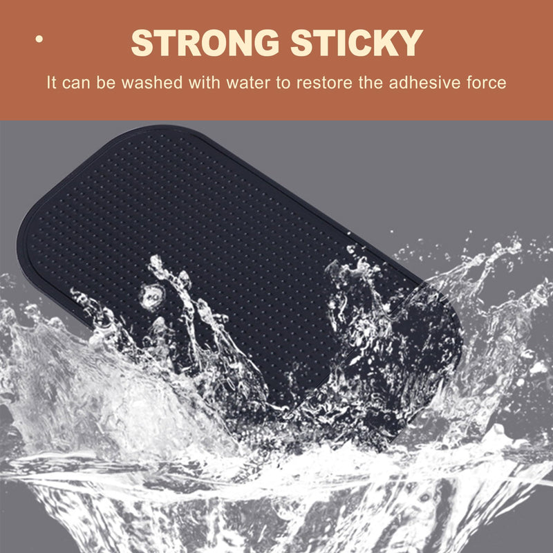 5 Pcs Car Dashboard Sticky Pad Anti-Slip Gel Mat for Cell Phone Keys Sunglasses Non-Slip Interior Dashboard Accessories Reusable and Washable Grip Pad for Automotive Truck SUV