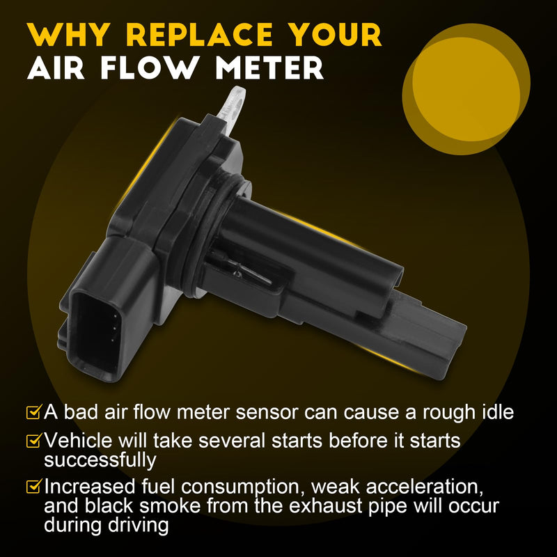  [AUSTRALIA] - OCPTY Mass Airflow Sensor 7G9N12B579AB, LR012073, 30751293 Compatible for 2010-2016 for Jaguar XJ,2014-2017 for Jaguar XJR,2018-2019 for Jaguar XJR575,2010 2013-2015 for Jaguar XK