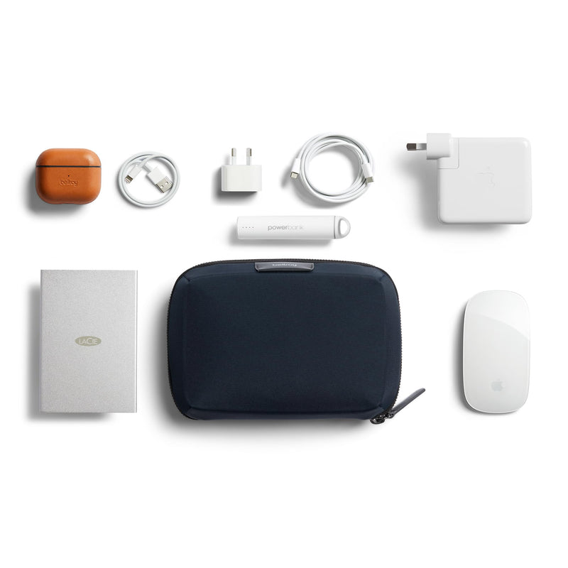 Bellroy Tech Kit Compact, Tech Accessories Organizer - Nightsky | Compact tech organizer for a charger, cables, a mouse, a power bank, USB keys and dongles